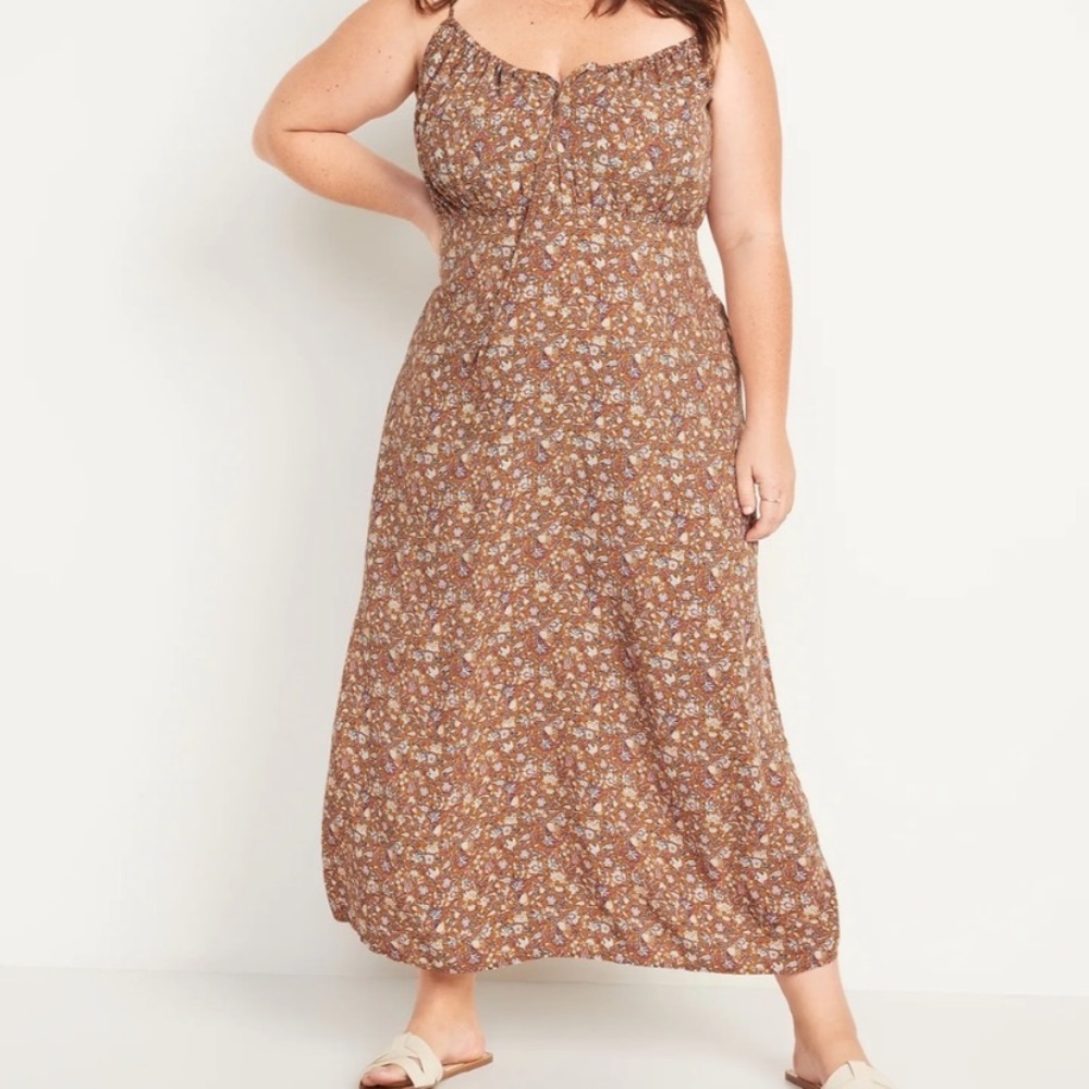 Floral Maxi Cami Shift Dress